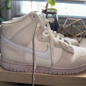 Nike Women's Sneakers in Cream and White